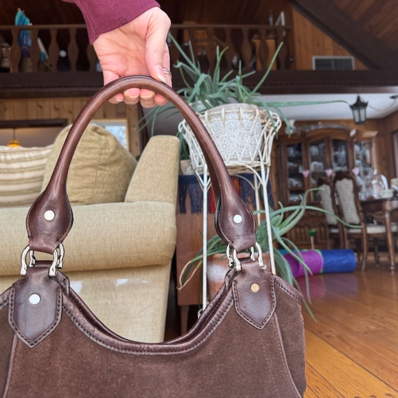 Cole Haan Brown Suede and Leather Purse - Picture 5 of 14